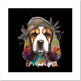 Hippie Beagle Posters and Art